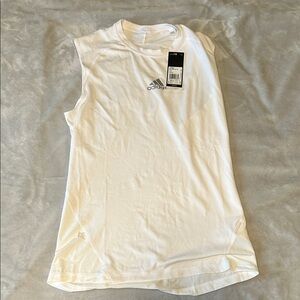 Adidas White Performance Tank Top